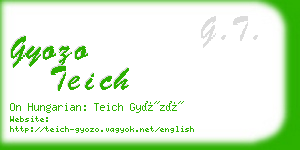 gyozo teich business card